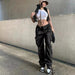 Street Hip-hop Trousers With Pockets Low Waist Overalls Fashion Casual Cargo Pants