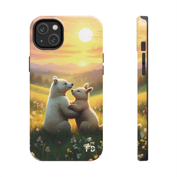 Bear Phone Case Resistant 2 - Piece for Iphone or Google Phone case - FORHERA DESIGN - Phone Case