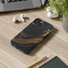 Black And Gold Phone Case - Abstract Minimalist Design, Sleek Artistic Style for iPhone & Samsung - FORHERA DESIGN - Phone Case