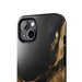 Black And Gold Phone Case - Abstract Minimalist Design, Sleek Artistic Style for iPhone & Samsung - FORHERA DESIGN - Phone Case