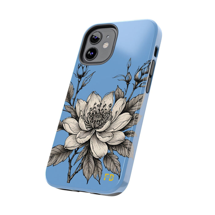 Blue Phone Case, Impact Resistant Phone Cover, Lightweight Phone Accessories, iPhone Samsung Protective Shell - FORHERA DESIGN - Phone Case