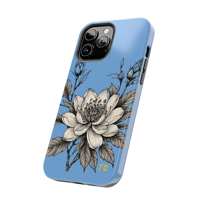 Blue Phone Case, Impact Resistant Phone Cover, Lightweight Phone Accessories, iPhone Samsung Protective Shell - FORHERA DESIGN - Phone Case