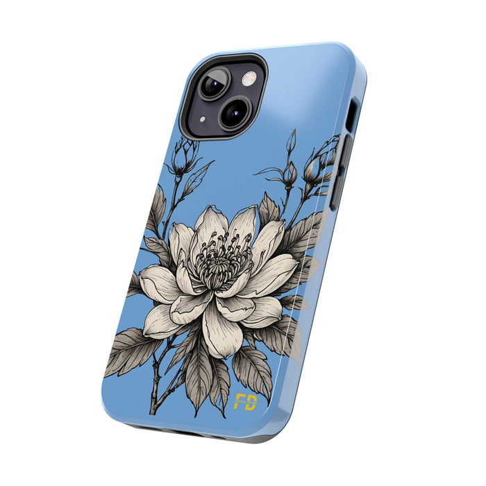 Blue Phone Case, Impact Resistant Phone Cover, Lightweight Phone Accessories, iPhone Samsung Protective Shell - FORHERA DESIGN - Phone Case