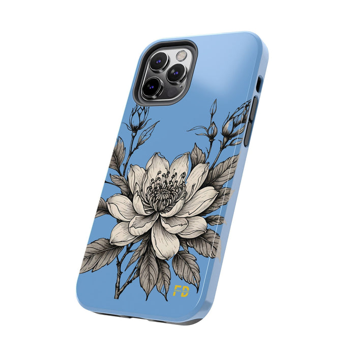 Blue Phone Case, Impact Resistant Phone Cover, Lightweight Phone Accessories, iPhone Samsung Protective Shell - FORHERA DESIGN - Phone Case