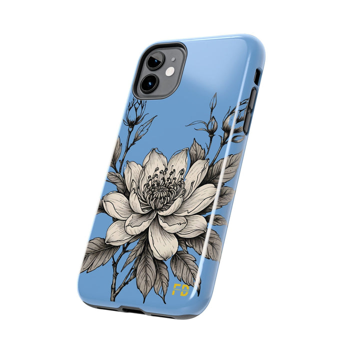 Blue Phone Case, Impact Resistant Phone Cover, Lightweight Phone Accessories, iPhone Samsung Protective Shell - FORHERA DESIGN - Phone Case