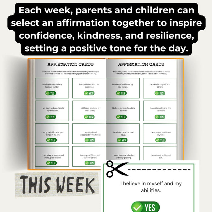 Building Emotional Resilience And Confidence in Kids: 10 - Chapter Family Guide + Printable Gratitude Journal & Emotion Charts - FORHERA DESIGN - DigitalPrint