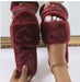 Women's Flat Plush Home Warm Slippers