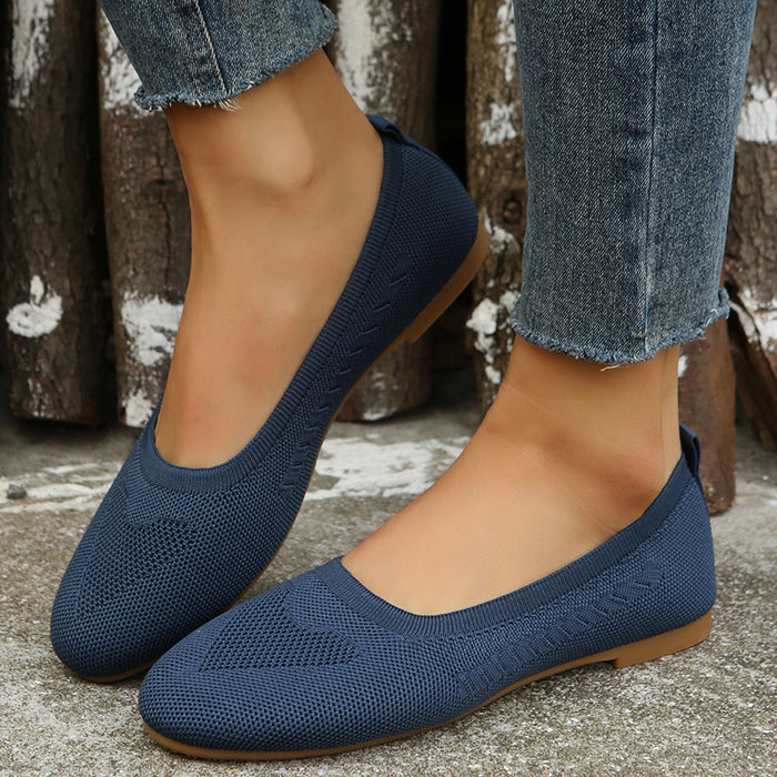 Women's Loafers Casual Slip On Mesh Shoes Flats