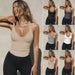 Spring Knitted Vest Sexy Slim Top Womens Clothing