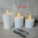 Electroplated Glass LED Electronic Candle Lights Wholesale Rechargeable