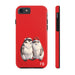 Christmas Bunny Phone Case Resistant 2 - Piece for Iphone or Google Phone case - FORHERA DESIGN - Phone Case