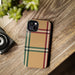 Classic Plaid Phone Case - Earthy Tones, Stylish iPhone & Samsung Cover, Durable, Protective, Fabric Texture Design for 2025 - Trending case - FORHERA DESIGN - Phone Case