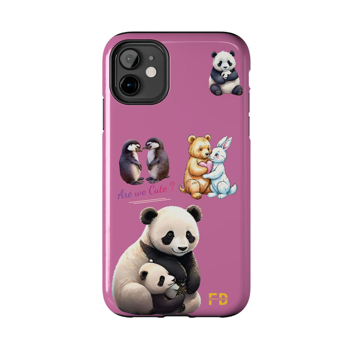 Cute Animals Phone Case Resistant 2 - Piece for Iphone or Google Phone case - FORHERA DESIGN - Phone Case