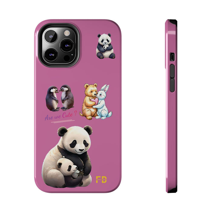 Cute Animals Phone Case Resistant 2 - Piece for Iphone or Google Phone case - FORHERA DESIGN - Phone Case