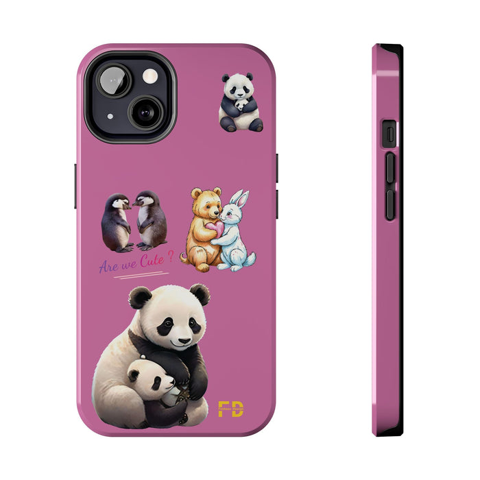 Cute Animals Phone Case Resistant 2 - Piece for Iphone or Google Phone case - FORHERA DESIGN - Phone Case