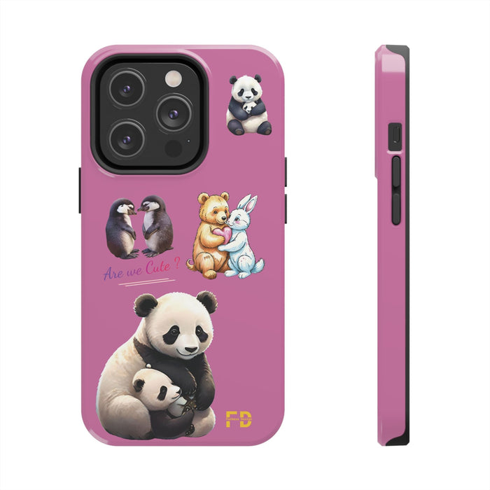 Cute Animals Phone Case Resistant 2 - Piece for Iphone or Google Phone case - FORHERA DESIGN - Phone Case