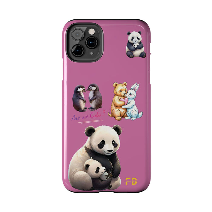 Cute Animals Phone Case Resistant 2 - Piece for Iphone or Google Phone case - FORHERA DESIGN - Phone Case