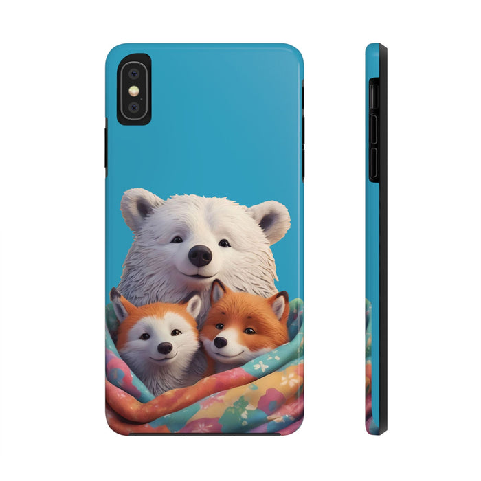 Cute Funny Animals Phone Case Resistant 2 - Piece for Iphone or Google Phone case - FORHERA DESIGN - Phone Case