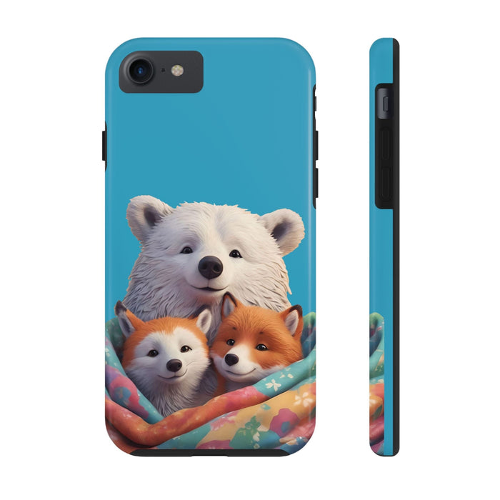 Cute Funny Animals Phone Case Resistant 2 - Piece for Iphone or Google Phone case - FORHERA DESIGN - Phone Case