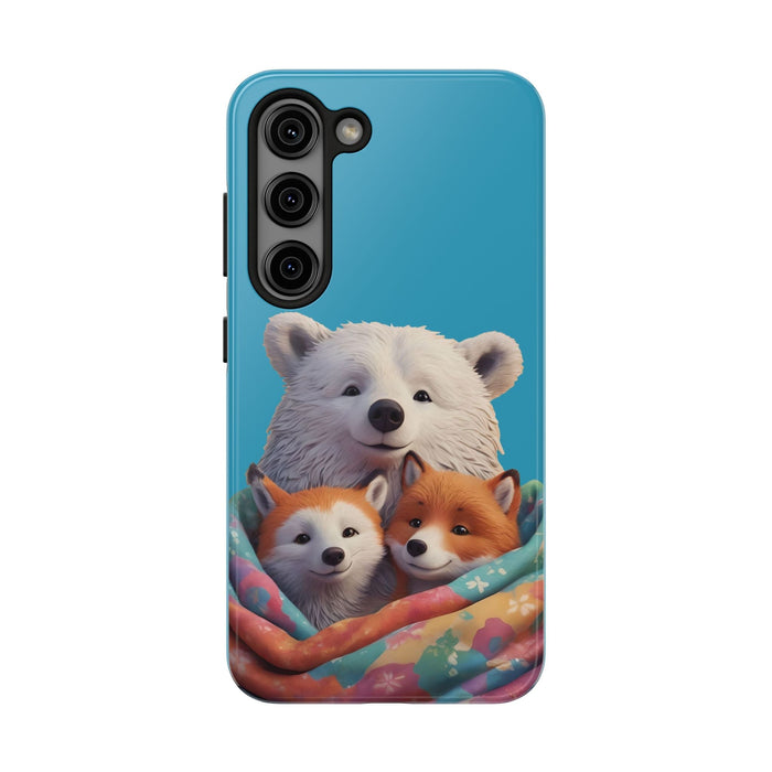 Cute Funny Animals Phone Case Resistant 2 - Piece for Iphone or Google Phone case - FORHERA DESIGN - Phone Case