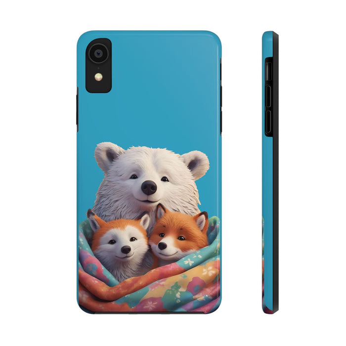 Cute Funny Animals Phone Case Resistant 2 - Piece for Iphone or Google Phone case - FORHERA DESIGN - Phone Case