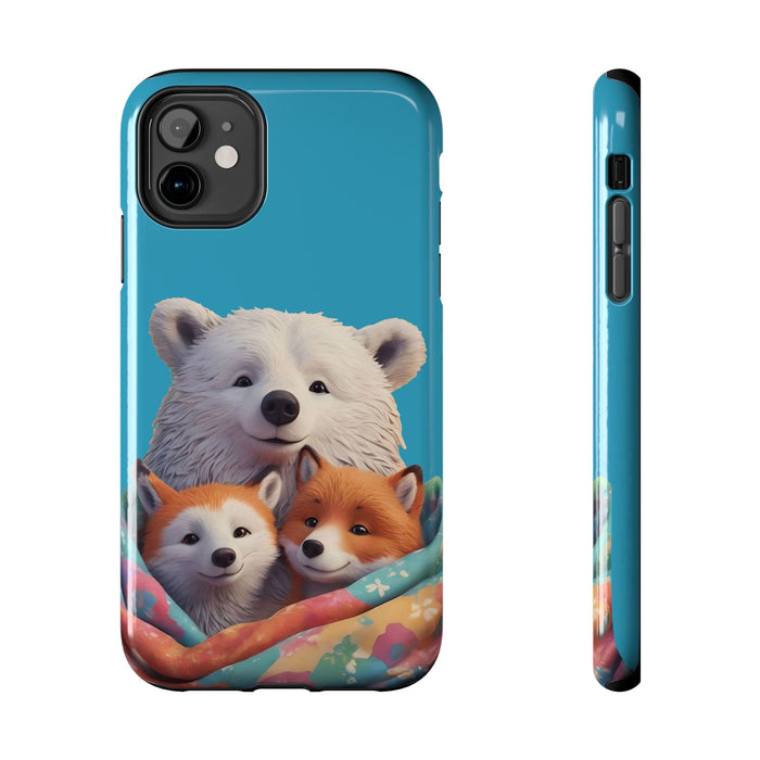 Cute Funny Animals Phone Case Resistant 2 - Piece for Iphone or Google Phone case - FORHERA DESIGN - Phone Case