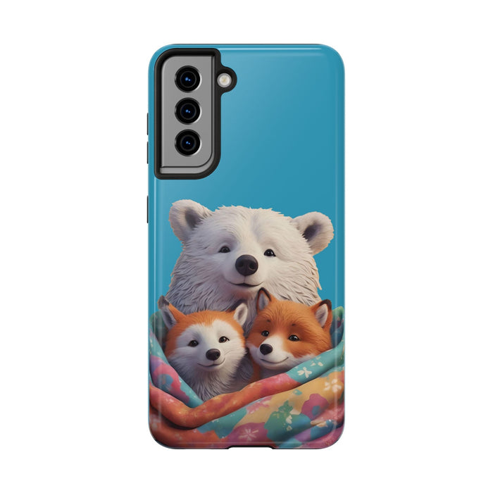 Cute Funny Animals Phone Case Resistant 2 - Piece for Iphone or Google Phone case - FORHERA DESIGN - Phone Case