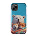 Cute Funny Animals Phone Case Resistant 2 - Piece for Iphone or Google Phone case - FORHERA DESIGN - Phone Case