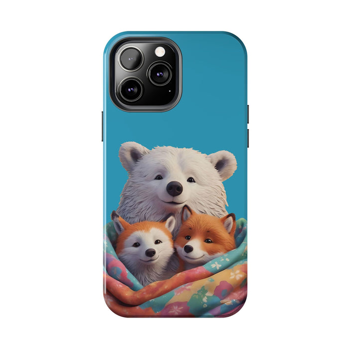 Cute Funny Animals Phone Case Resistant 2 - Piece for Iphone or Google Phone case - FORHERA DESIGN - Phone Case