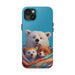 Cute Funny Animals Phone Case Resistant 2 - Piece for Iphone or Google Phone case - FORHERA DESIGN - Phone Case