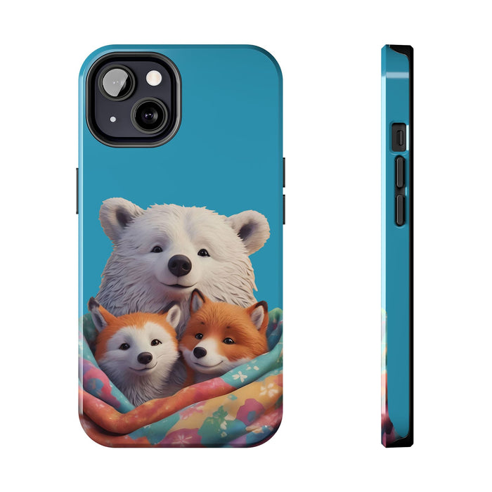 Cute Funny Animals Phone Case Resistant 2 - Piece for Iphone or Google Phone case - FORHERA DESIGN - Phone Case