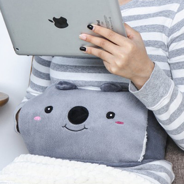 Plush Waist Cover Winter Belly Warmer With Hot Water Bottle