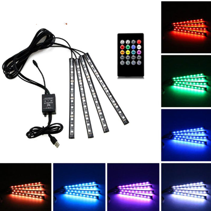 Remote Control With Voice Control RGB Music Light One For Four Atmosphere