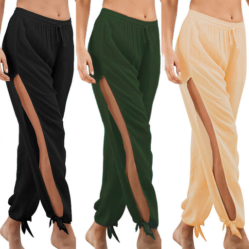 Women With Loose-fitting Low-waisted Wide-legged Pants