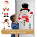 Santa Snowman Fridge Magnet Cute Magnetic Sticker