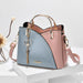 Color Block Handbag Love Tassel Decor Crossbody Bags For Women
