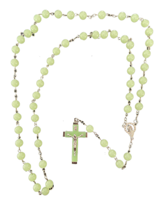 Divine Glow Rosary: Luminous Jesus Crucifix Cross Pendant Necklace - FORHERA DESIGN - coptics