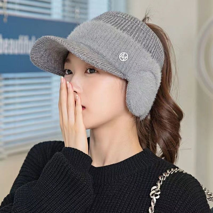Women's Ear Protection Warm Knitted Hat