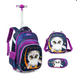 Three-piece Trolley Bag For Primary School Students