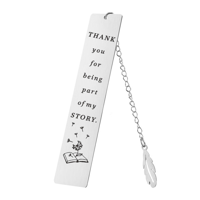 Religion Cross Bible Verse Stainless Steel Pendant Inspirational Bookmark Teachers Day Gifts