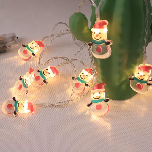 Room Christmas Battery LED Snowman Light String