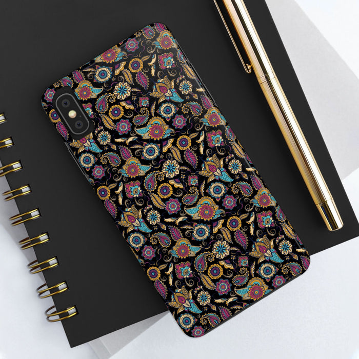 Elegant Paisley Phone Case - Seamless Floral Paisley Pattern, Unique Artistic Design for iPhone & Samsung - FORHERA DESIGN - Phone Case