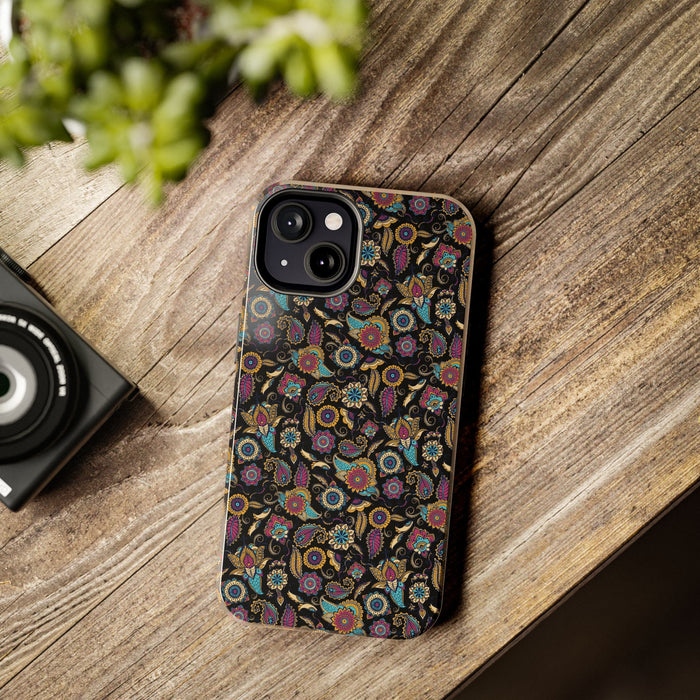 Elegant Paisley Phone Case - Seamless Floral Paisley Pattern, Unique Artistic Design for iPhone & Samsung - FORHERA DESIGN - Phone Case