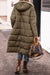 Solid Color Hooded Cotton Jacket Long Sleeve Double-sided Wear Slim Fit Elegant Cardigan Coat Top
