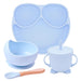 Silicone Suction Cup Dinner Plate Baby And Children's Divided Plate Set