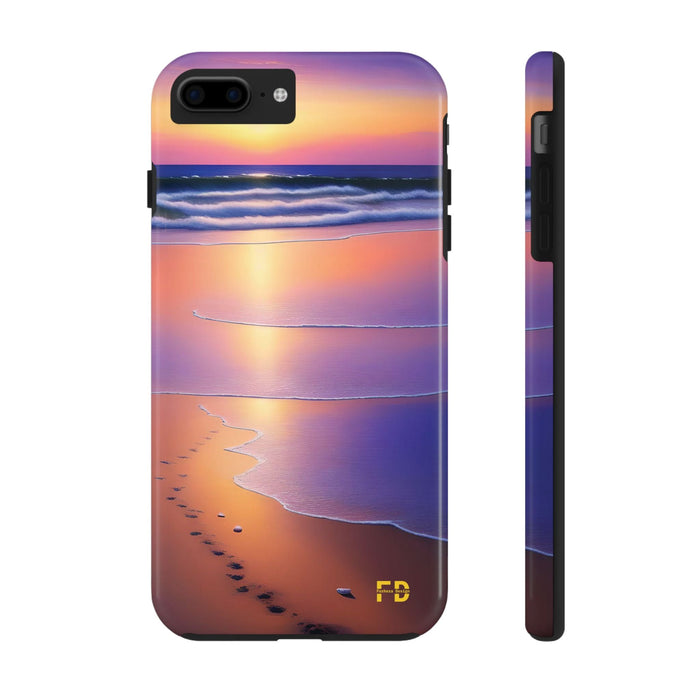 FD beach scene Mental Health Phone Case Resistant 2 - Piece for Iphone or Google Phone case - FORHERA DESIGN - Phone Case