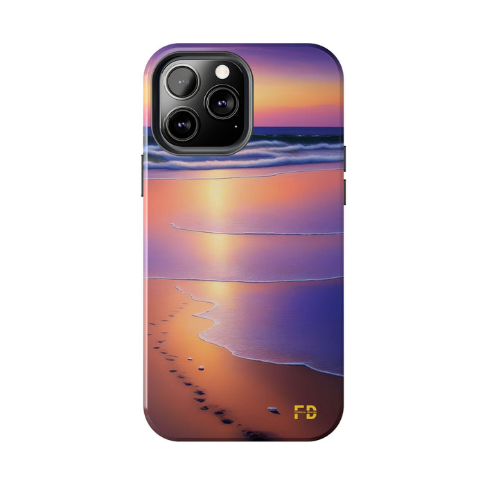 FD beach scene Mental Health Phone Case Resistant 2 - Piece for Iphone or Google Phone case - FORHERA DESIGN - Phone Case