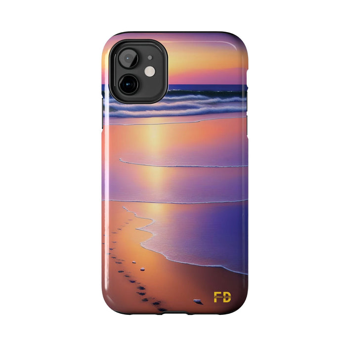 FD beach scene Mental Health Phone Case Resistant 2 - Piece for Iphone or Google Phone case - FORHERA DESIGN - Phone Case