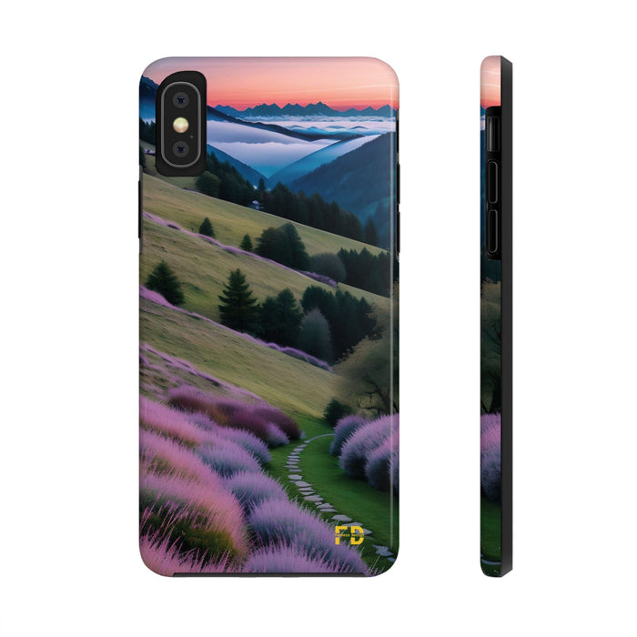 FD calm mountain scene Mental Health Phone Case for Iphone or Google Phone case - FORHERA DESIGN - Phone Case