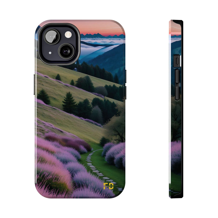 FD calm mountain scene Mental Health Phone Case for Iphone or Google Phone case - FORHERA DESIGN - Phone Case